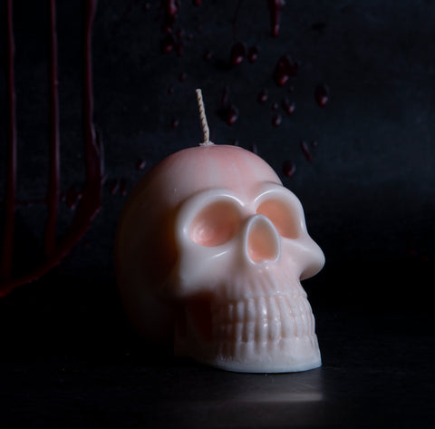 Glow in The dark skull Candles