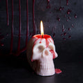 Bleeding Skull Candle