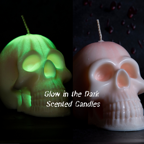 Glow in The dark skull Candles