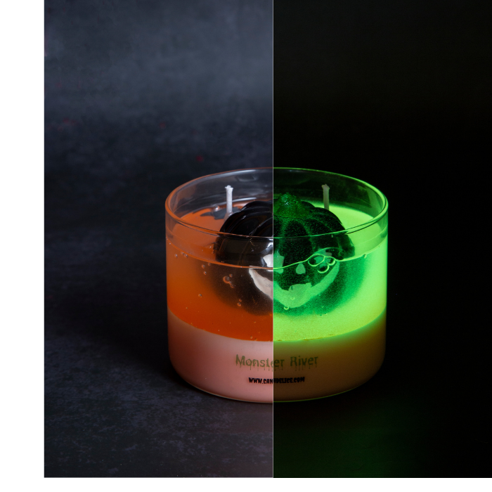 Monster River - Glow in The Dark Candle